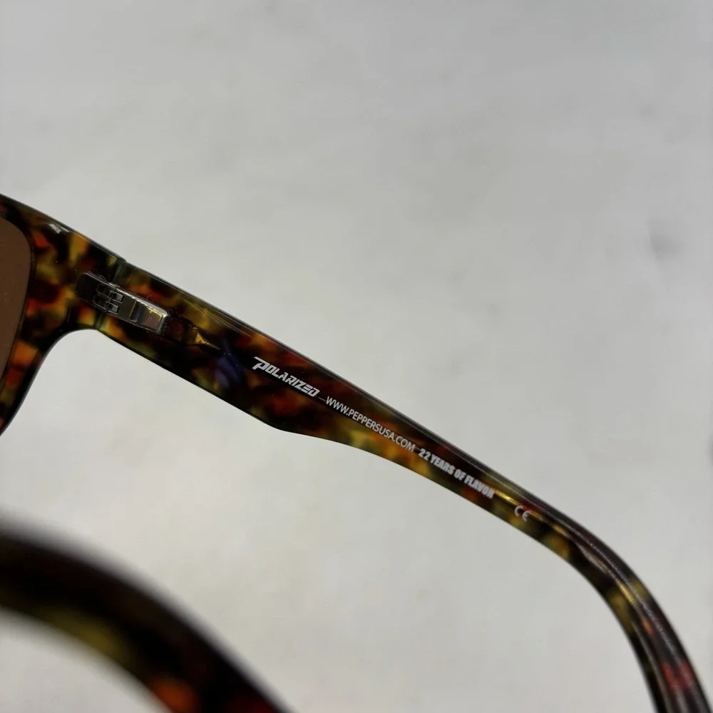 Peppers Flow Masters Polarized Sunglasses LP4602-5 Kahuna Blue Lens Brown Frame